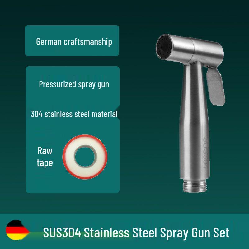 Stainless Steel Bidet Sprayer: German Toilet Spray Gun - Bathroom Rinsing Companion