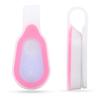 Waterproof Outdoor Portable LED Mini Night Light Running Button Silicone Clip Lamp