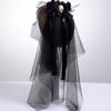 Women’s Halloween Witch Veil Gothic Style Ribbon Costume Headdress For Theme Parties And Cosplay