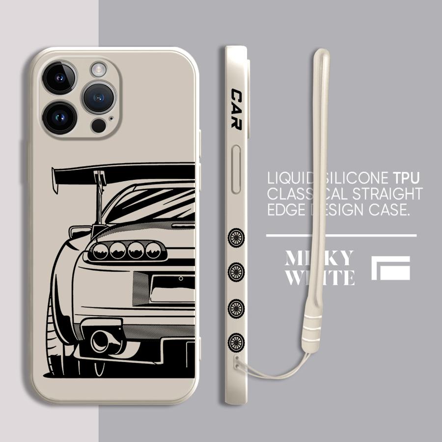 Dream Car Phone Case for iPhone 11 12 13 14 15 16 Pro Max XR XS 7 8 SE 15 Plus 13 Mini Soft TPU case