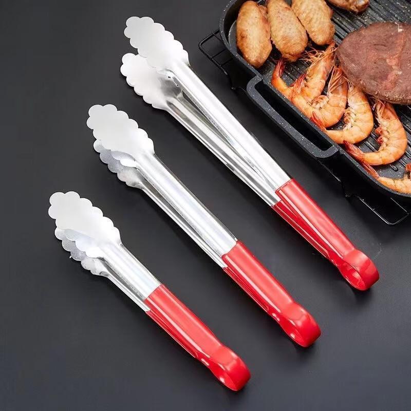 Stainless Steel BBQ & Food Tongs Set