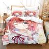 Rent-A-Girlfriend Chizuru Duvet Cover Set 1 Quilt Cover + 2 Pillowcases Soft Microfiber Rom-Com Anime Bed Linen