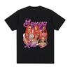 Rapper Sexy Red Pattern TShirt Unisexs Fashion Hip Hop Large Tshirt Casual Short Sleeve Tshirt Top Street Clothing