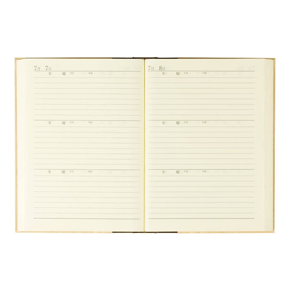 Midori Western with 12106001A Diary, 3-Year Use, Style, Bubbler,