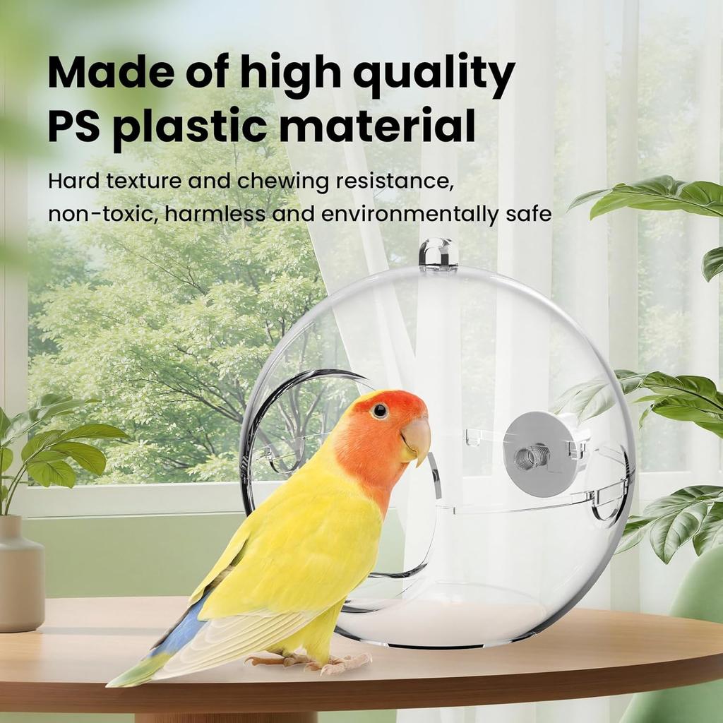 Bird Nest for Cage,Parakeet Nest,Small Bird House,Transparent Can Be Observed,Bite-Proof Can Be Hung in The Bird Cage with Cotton Pads Suitable for