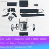 For GAC Trumpchi GS8 Auto Full Set Interior Film Navigation Screen Protection Sticker Center Console TPU Transparent Cover Films