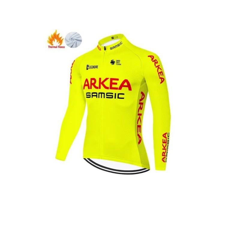 Unisex Fleece Cycling Jacket Road Mountain Biking Winter Warm Long Sleeve Outdoor Sportswear
