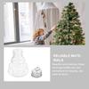 5/10PC Xmas Tree Shaped Hanging Ornament Bottle Party Transparent Plastic Candy Jar Decor Charm Cap Christmas Beverage Bottle