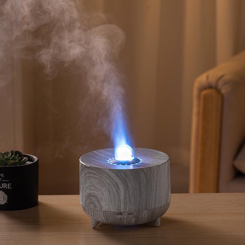 Humidificateur d'aromathérapie transfrontalier: Design Dragon Ball coloré, effet flamme, diffuseur d'huiles essentielles de grande capacité pour la maison.