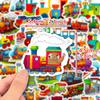 50 Train Front Guitar Notebook Stickers Diy Waterproof Hand Account Decorative Stickers