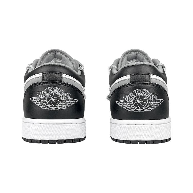 Jordan Air Jordan 1 Low Vintage Basketball Shoes Unisex Black White Gray 553558-040(Team47-AJ)