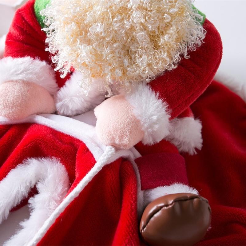 Funny Pet Christmas Outfit With Ride On Design For Small Dog Cats Holiday Celebration Dressingup Santa Claus Costume