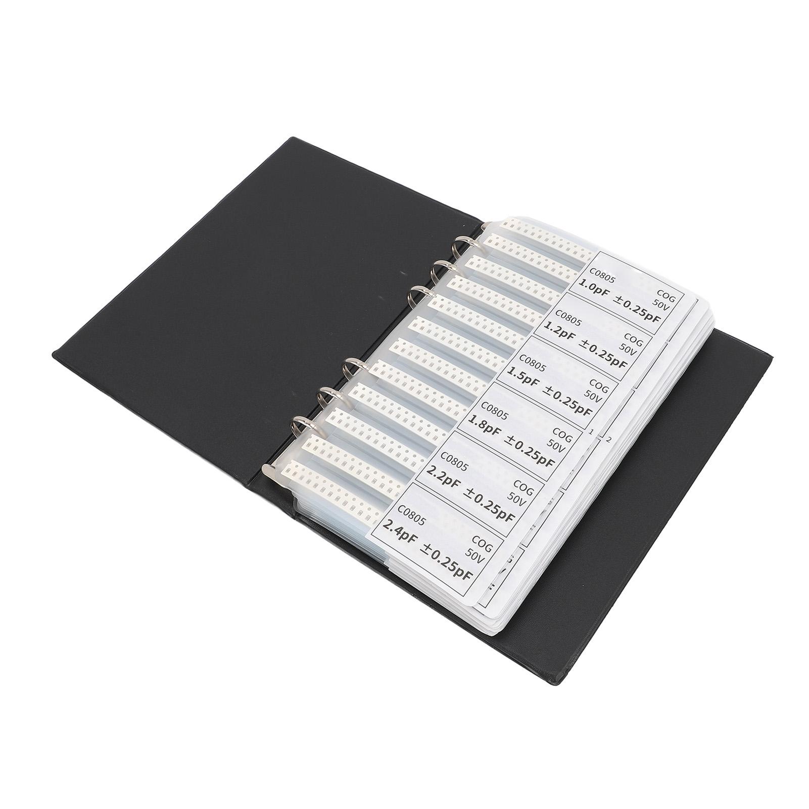 

Образец конденсатора, высокая точность, 84 значения, 50 шт., папка с образцами конденсаторов, электронная