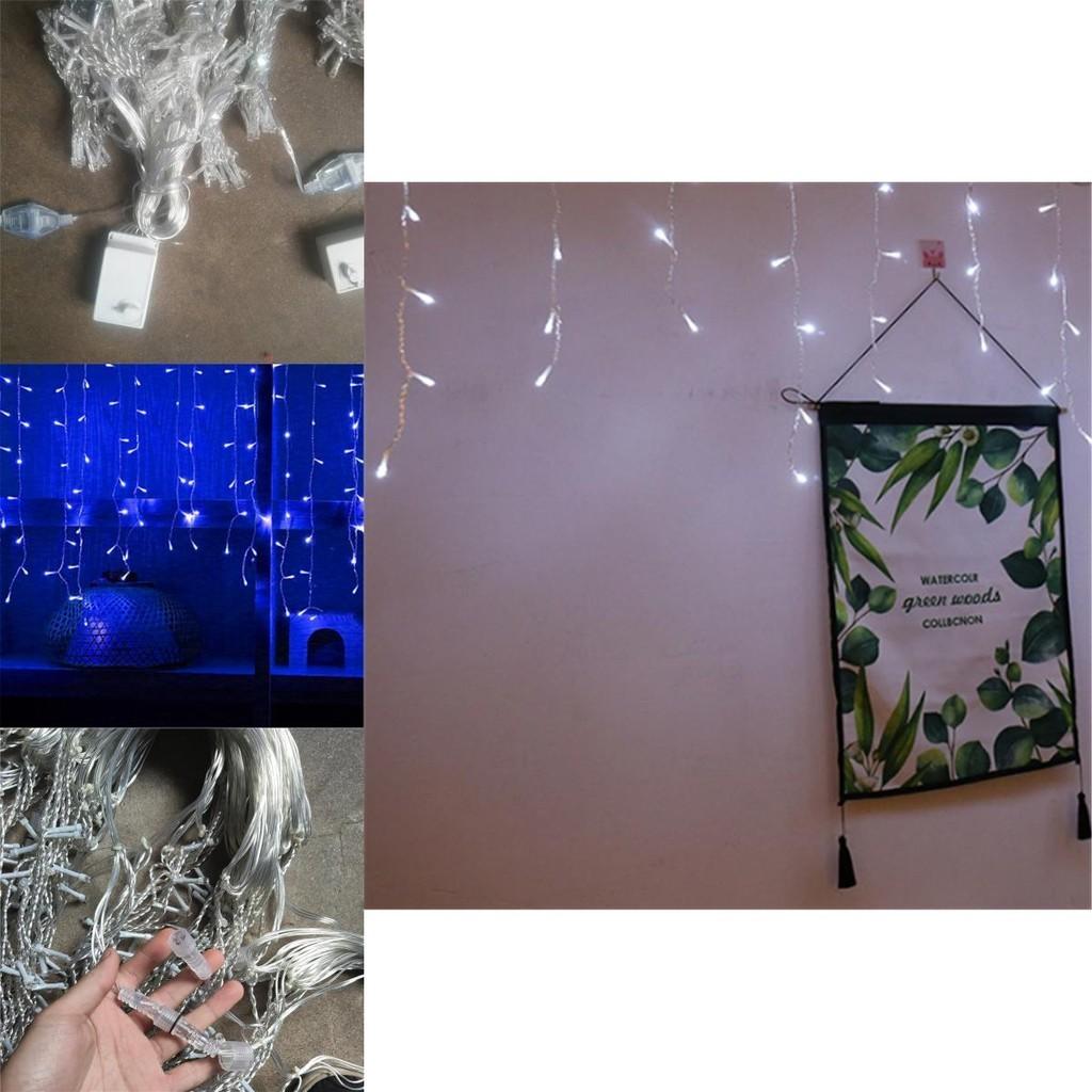 Long 13-130ft Curtain Icicle Lights Led Fairy Christmas Indoor Outdoor Wedding Party