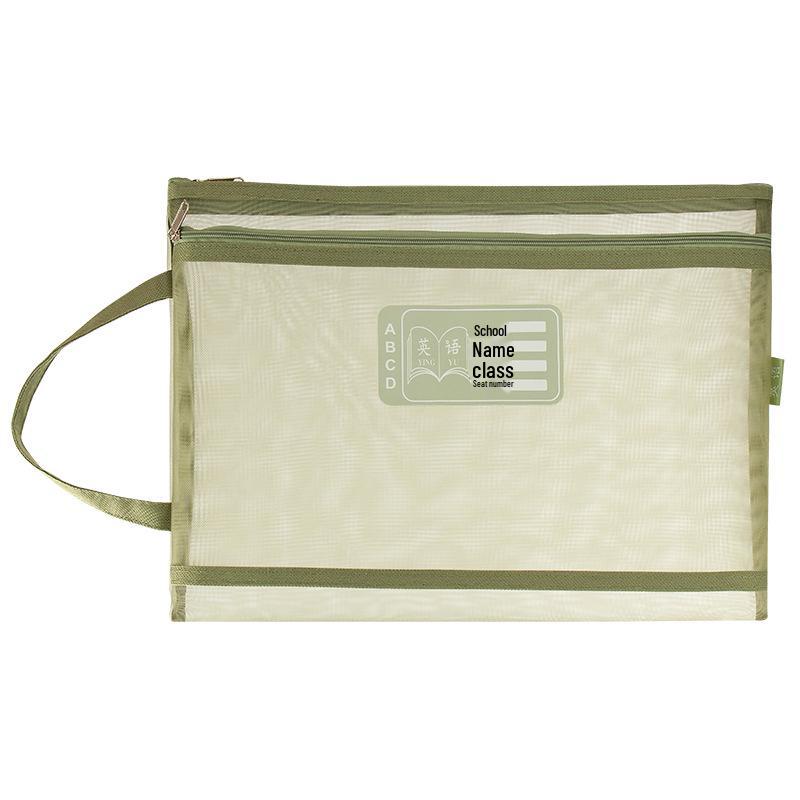 

Двухслойная папка для файлов формата А4 и пенал в стиле Моранди для студентов и беременных женщин A414 - Double Layer