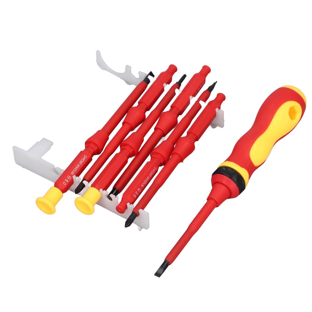 Screwdriver Set Multi Purpose Alloy Steel Screwdriver with 7 Bits for Electronics Repair
