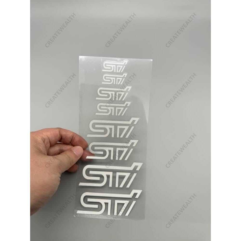 STI Caliper Sticker High Temperature Waterproof Brake Caliper Cover Silver