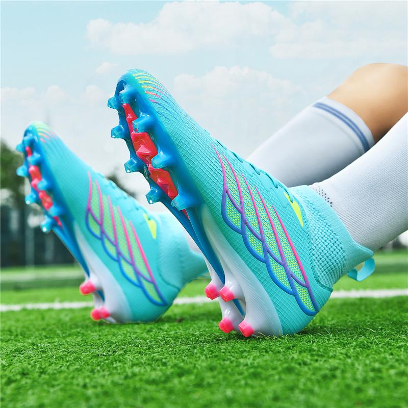 Unisex Football Shoes Men's Long Nail Training Sneakers Children Football Boots Youth Football Boots Soccer Shoes for Kids