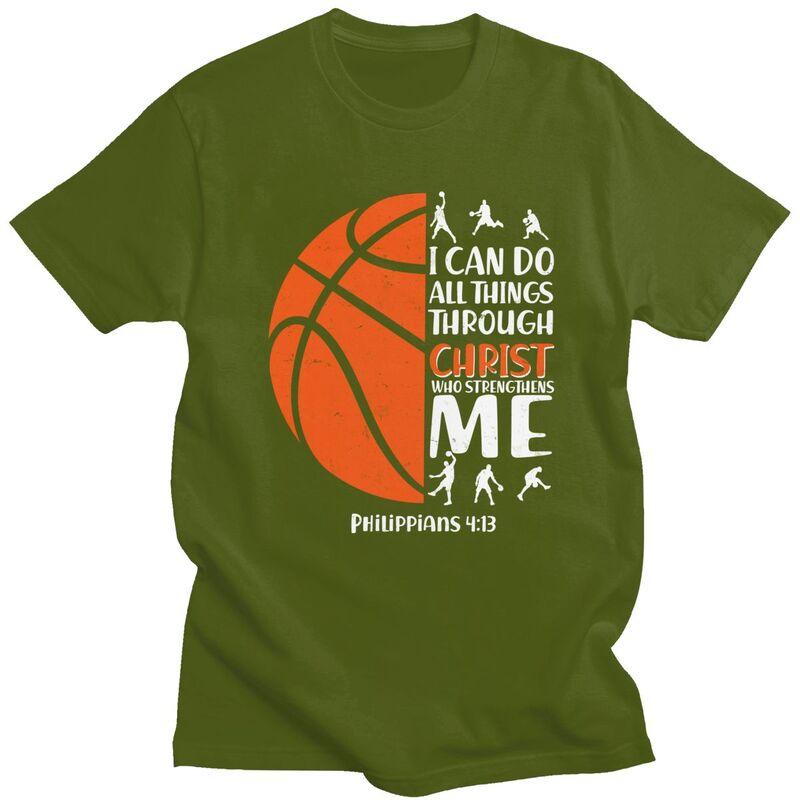 Custom Male Basketball Sport Quotes T Shirts ShortSleeve Cotton Tshirts Classic Tshirt Casual Tees Clothing