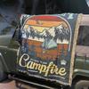 Vintage Camping Blanket With Mountain Landscape Wanderlust Woven Tapestry Throw Boho Outdoor Picnic Rug Campfire Decor For Rv