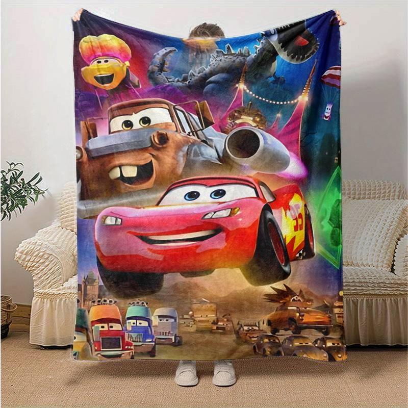 1 pièce Couverture Flanelle Aventure McQueens Couverture Jetée Douce et Chaude pour Chambre à Coucher Salon Lit Voyage Camping Pique-nique Cadeau. M73008