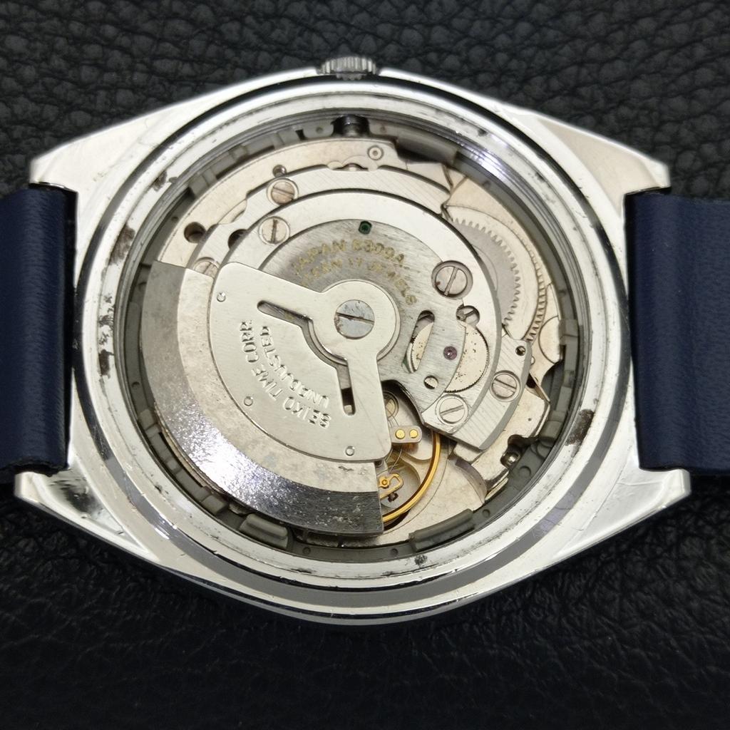JAPAN VINTAGE SEIKO 5 AUTOMATIC 6309A MENS BLUE COLOR DIAL WATCH A701570-5 R206b-a701570