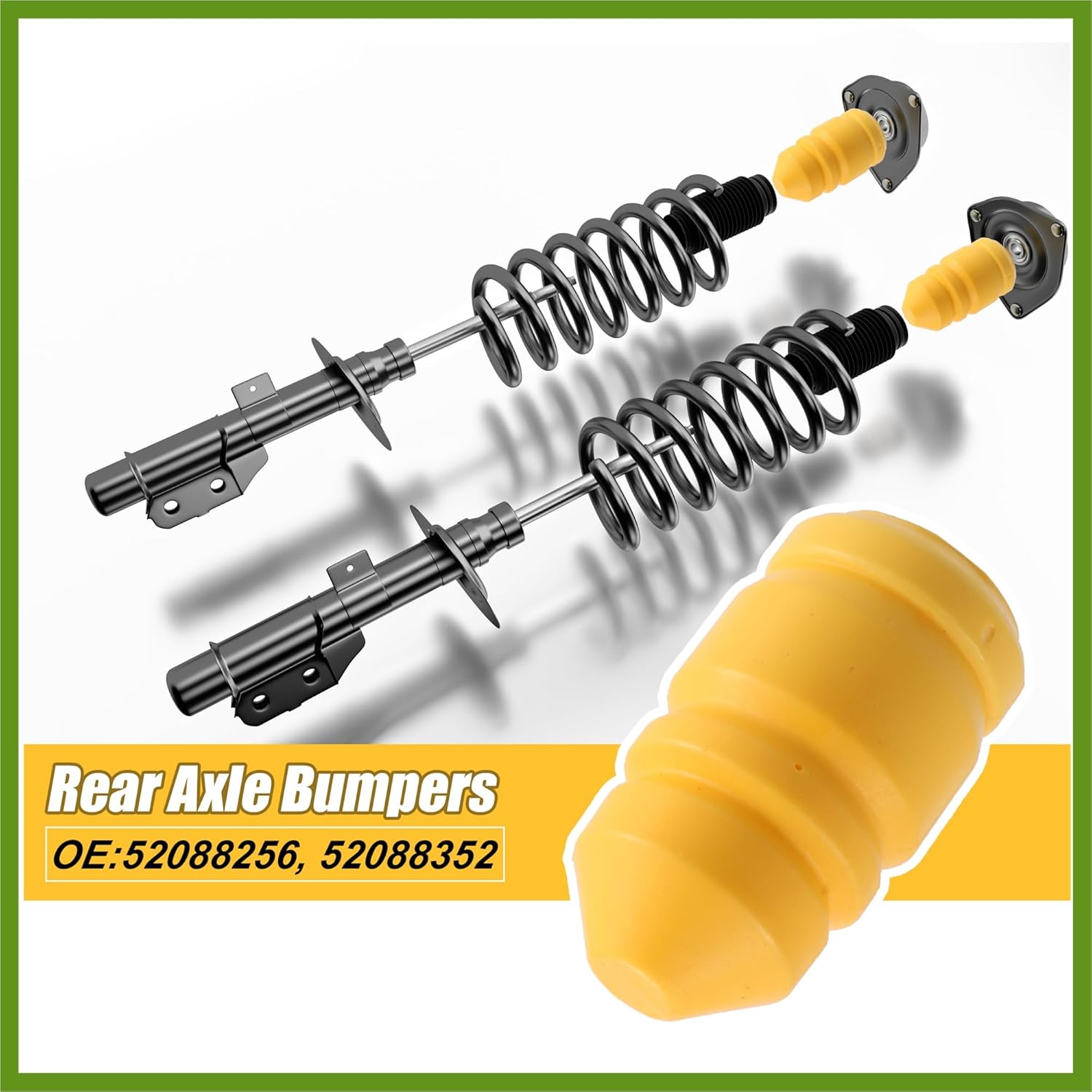 Car Front Rear Jounce Bumper Stop Axle Bumpers Set 52088256 52088352 for Grand Cherokee WJ 1999-2004 Replace Parts Vehicle Components