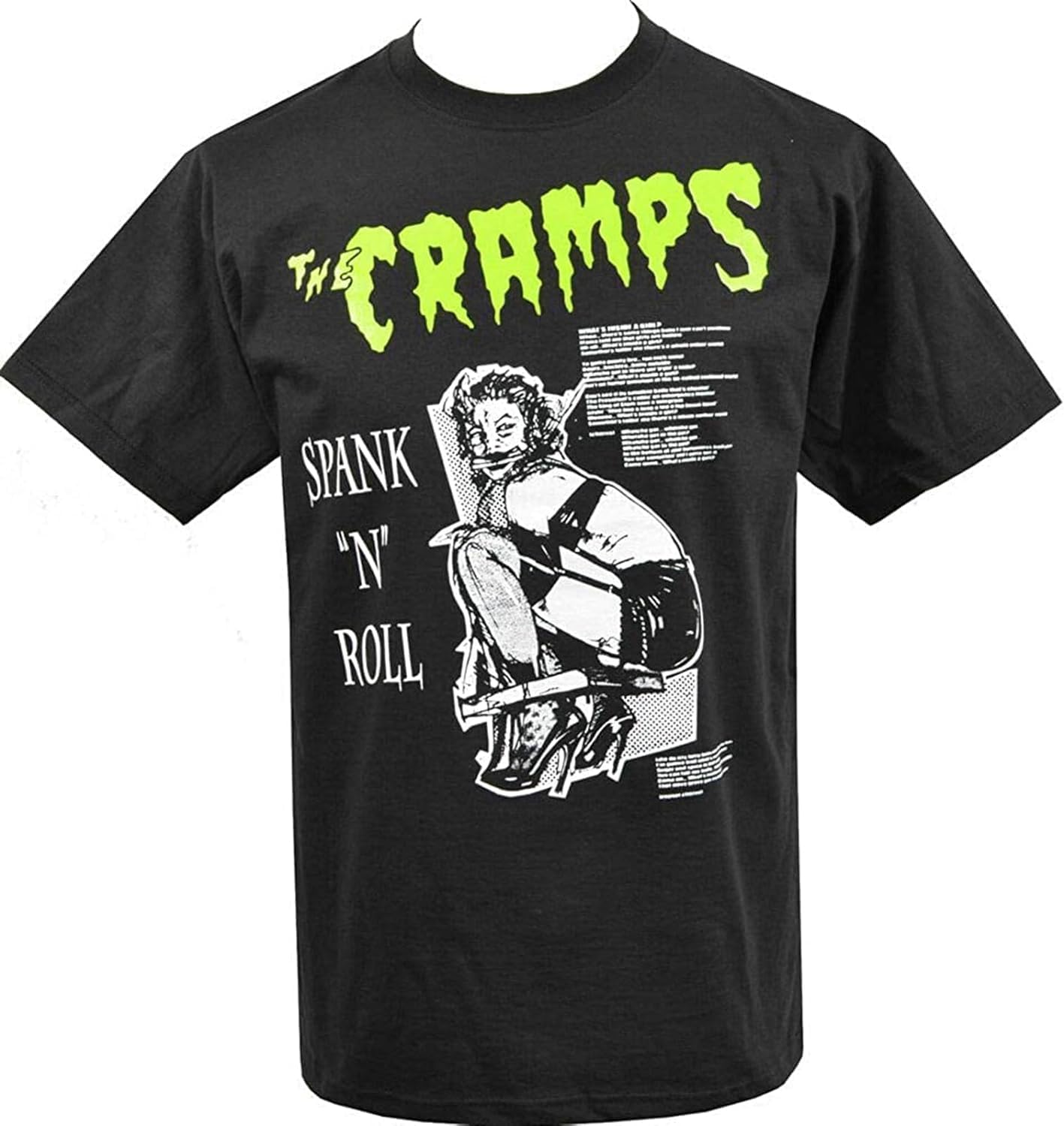 The Cramps Men s Psychobilly Men T Shirt Spank & Roll Garage Bondage Lux Ivy S чёрный