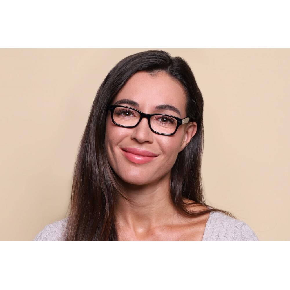 Full Rim Square Shiny Black Smartbuy Collection Rumbo Am87h Fashion Unisex Eyeglasses