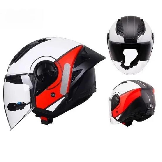 Caldo per LS2 AIRFLOW II Casco Jet Visiere Argentate, per LS2 OF616 Lente Casco, Casco Moto Open Face Lente Colorata