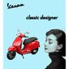 Welly 1/12 Vespa GTS Super 2020 Modello di Motocicletta in Metallo pressofuso Giocattolo Veicolo da Collezione Moto Fuoristrada Autociclo Giocattoli Auto