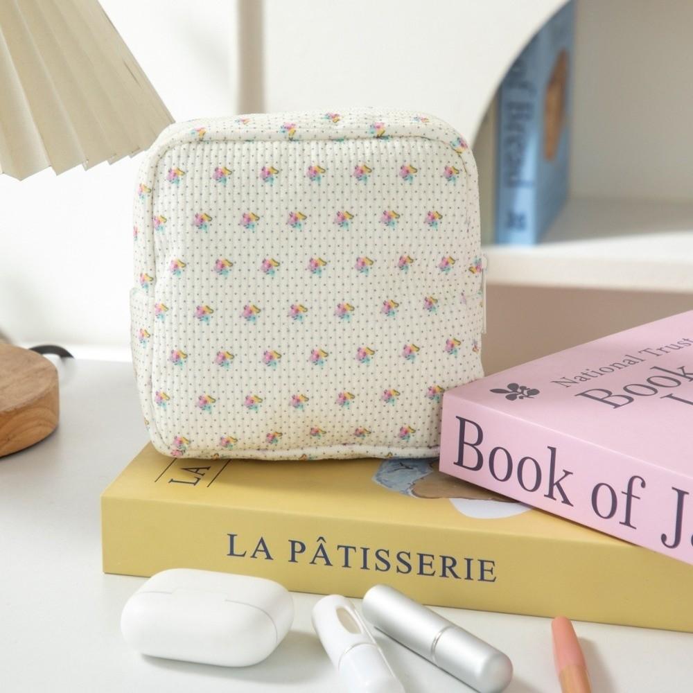 Square Shape Makeup Bag Lipstick Storage Mini Storage Pouch Fashion Sanitary Napkin Storage Bag