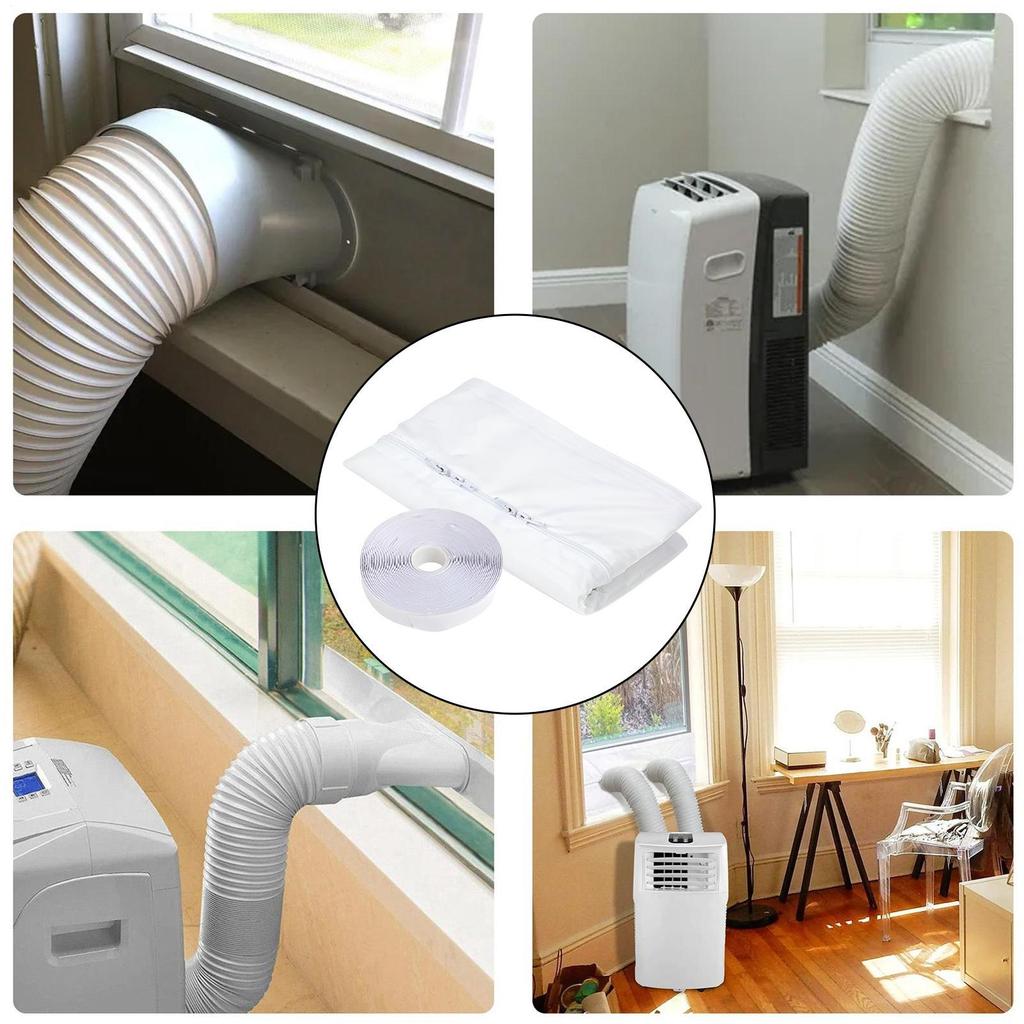 New Air Conditioner Window Sealing Kit Hot Airs Stop Conditioner Outlet Window Sealing Cloth Plate Keep House Cooling