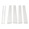 6x For 1997-2017 Lincoln Navigator ABS Silver Pillar Post Cover Trims B Pillar
