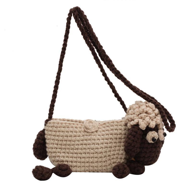 

Handcrafted Cute Sheep Plush Diy Crossbody Bag For Kids Versatile Design For All Genders