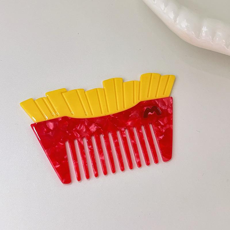 1PC New Acetate Hair Comb Wide Tooth Detangling Comb Cute Dog Swan Design Luxury Gift Quality Hair Brush