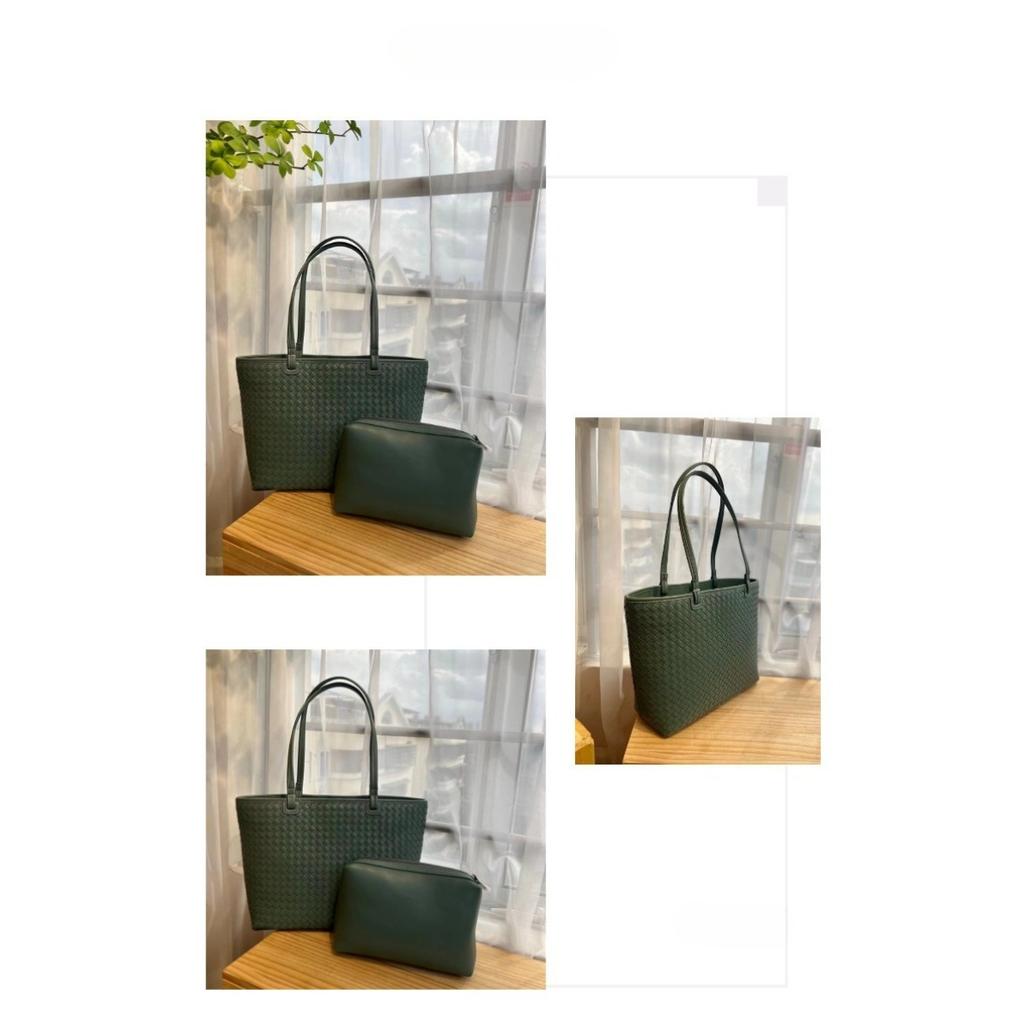 2026 New handwoven bag large capacity leather women's bag soft leather shoulder handbag women's bag