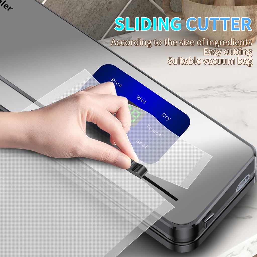 Charging wireless portable vacuum sealing machine with multi package vacuum touch button and sealed countdown display