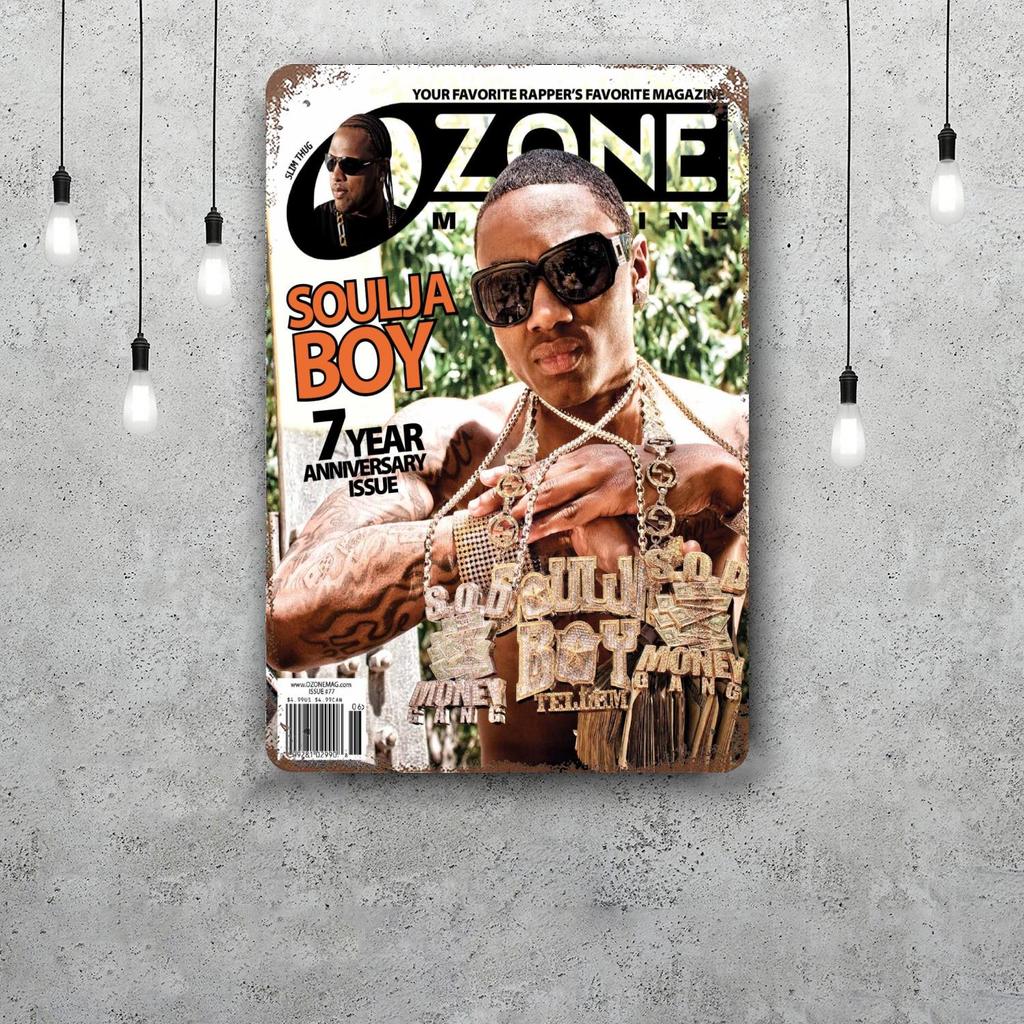 Soulja Boy Decor Poster Vintage Tin Sign Metal Sign Decorative Plaque for Pub Bar Man Cave Club Wall Decoration