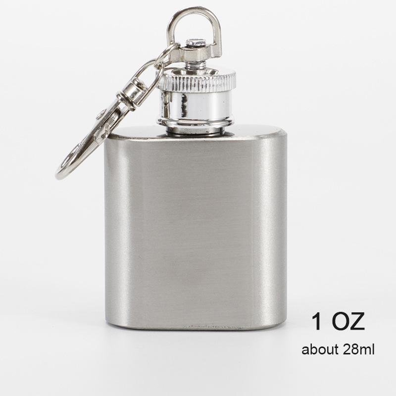 Portable Stainless Steel Hip Flask, Wine Bottle, Whisky Pot, Alcohol Container, Pocket, Leakproof Wine Bottle, Screw Cap