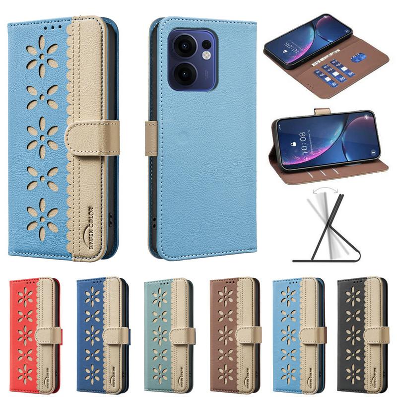 Reno13 F 13F 11F 11A 5G Flip Case For OPPO Reno 13 FS RFID Block Leather Wallet Cover Reno 8 7 6 5 Lite 8Z 7Z 5Z 5F 13FS Funda