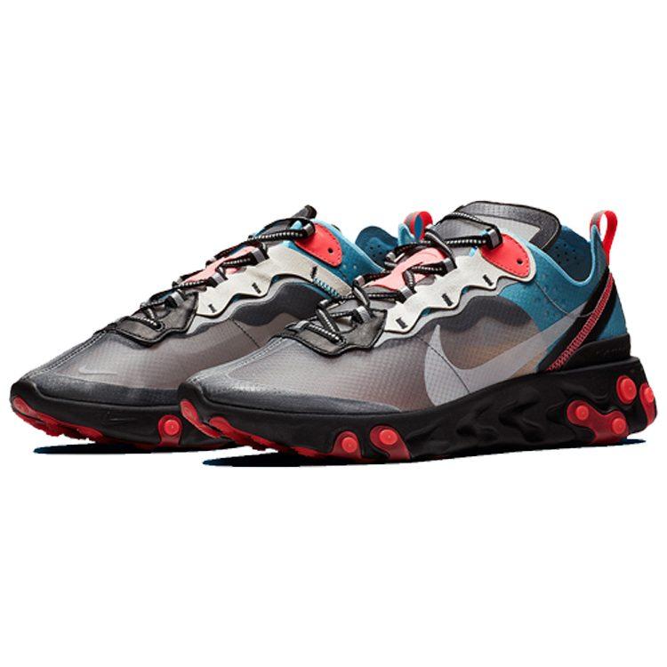 Nike React Element 87 Blue Chill Solar Red AQ1090-006