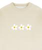 GRAVER [Unisex] 3 Painting Flower Smile Sweatshirt_Cream