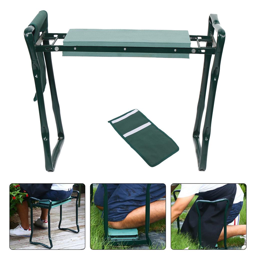 Foldable Sitting And Kneeling Dual-purpose Chair Multifunctional Garden Cushion With Tool Bag 60 * 27 * 49cm Portable Garden Kneeling Stool