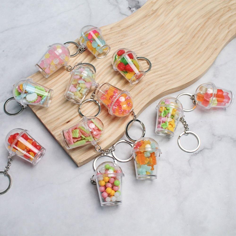 Shaker Cup Keychain Charm Bag Pendent New Key Chains  for Keychain Bag