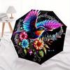 1pc Colorful Bird in Flight Durable Cartoon Folding Umbrella,Compact Umbrella for Men and Women, Suitable for Travel or Daily Use.A077