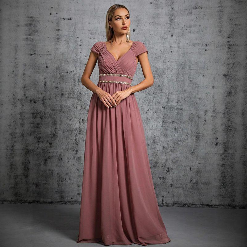 

European and American Evening Dresses, Slim-Fitting Long Dresses, Slimming Dresses, Amazon s New Fashion Annual Meeting Host Dresses, Birthday Dresses Picture Color-Al3884 S