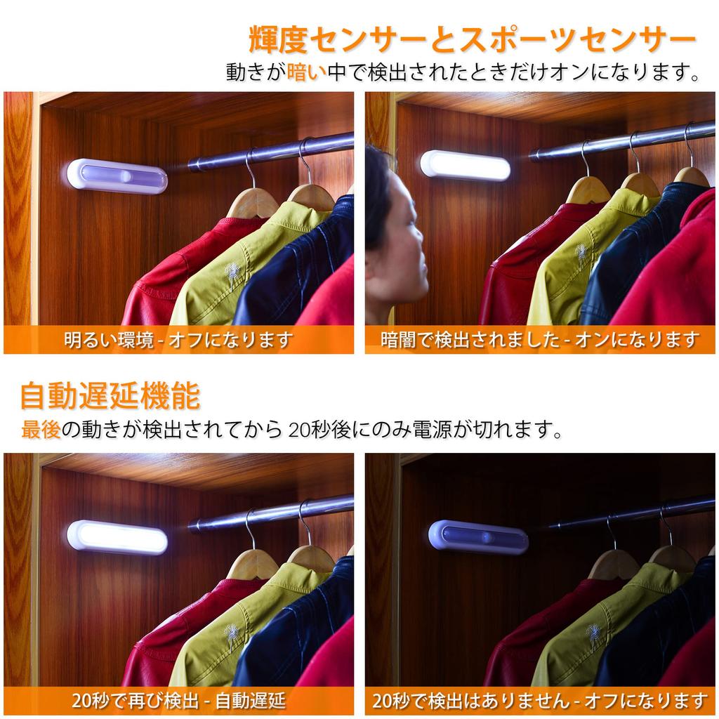 STAR-SPANGLED 18cm Indoor Motion Sensor Light, High CRI, LED Night Light, Footlight for Cabinets, Hallways, Staircases, Closets, and Kitchens (Cool