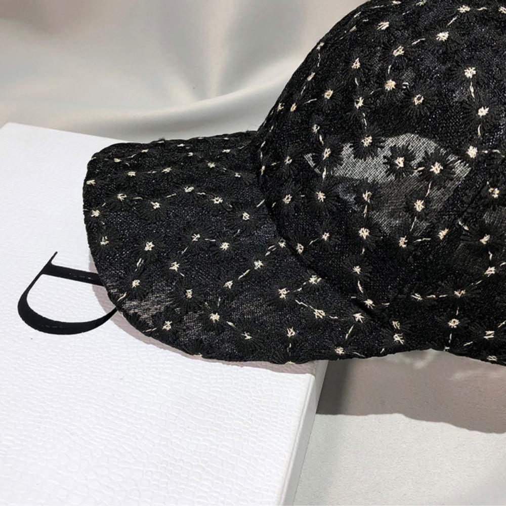 Hut Damen Sommer dünnes Mesh atmungsaktive Baseballkappe Sonnenschutz Sonnenhut klein frisch Chrysanthemenkappe Tide