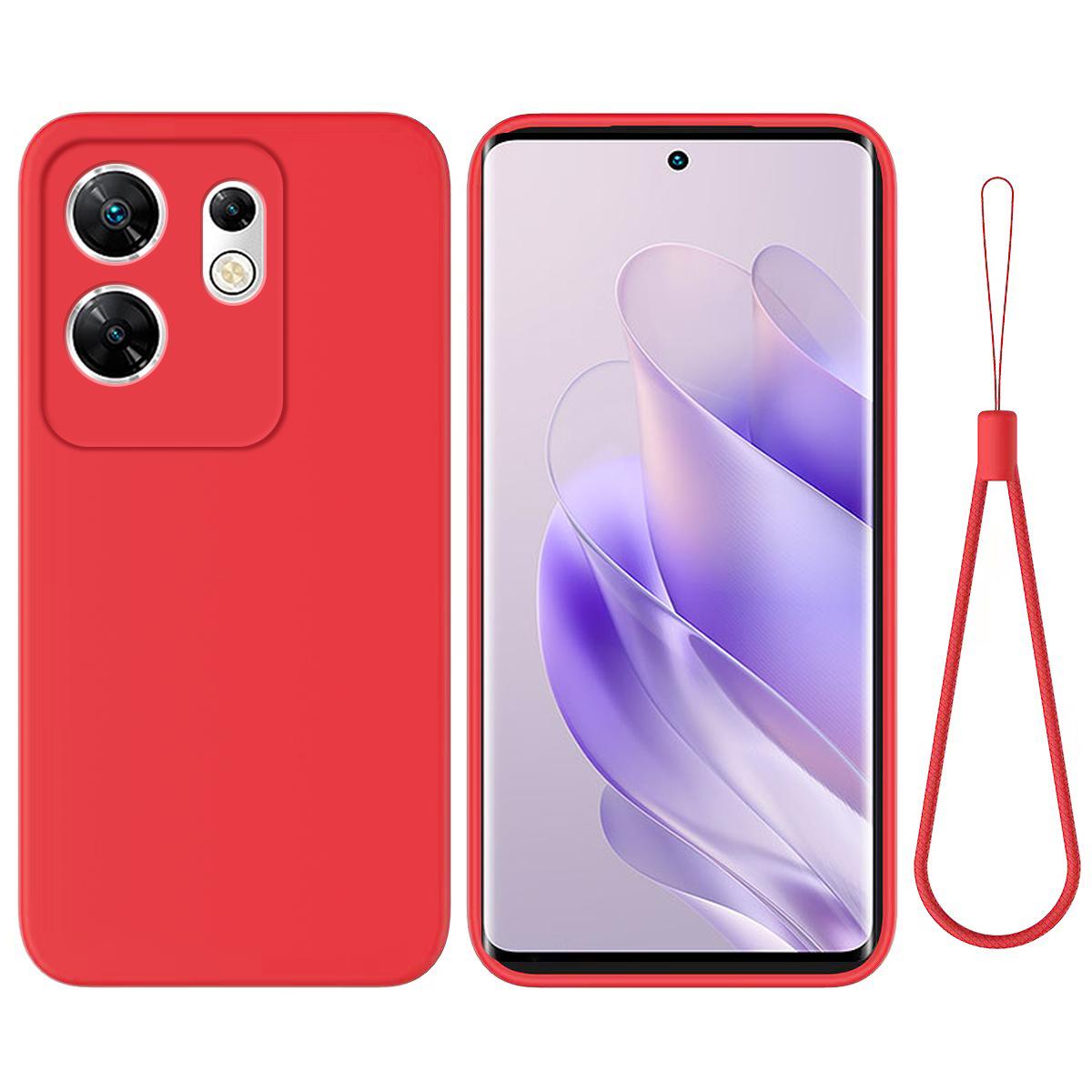 

Для Infinix Zero 30 4G Рідкий силіконовий чохол М який на дотик Підкладка з мікрофібри Чохол для телефону Red